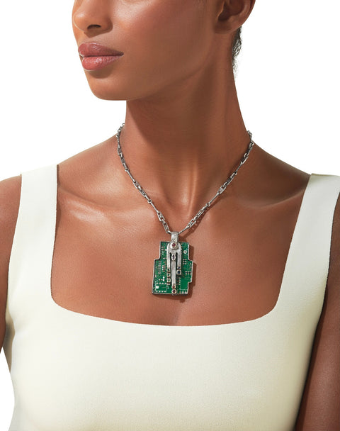 Silver Constellation Necklace - rubies, sapphires, emeralds, silver