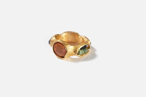Gold Fragments Ring - 22kt yellow gold