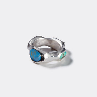 White Gold Fragments Ring - 18kt white gold