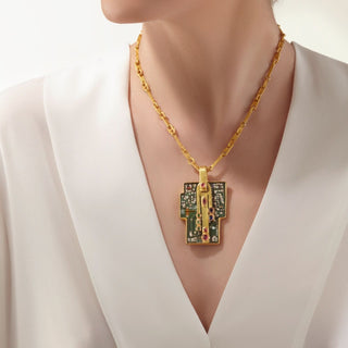 22kt gold outlet chain with pendant
