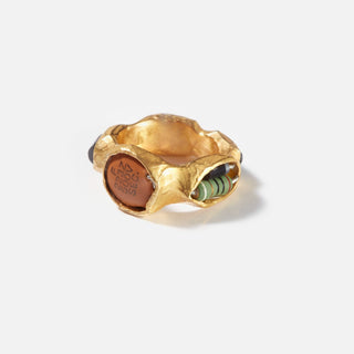 Gold Fragments Ring - 22kt yellow gold